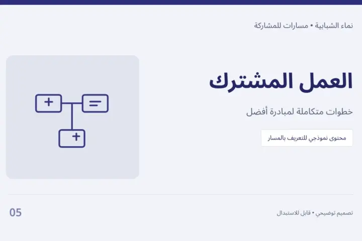 العمل المشترك — خطوات متكاملة لمبادرة أفضل